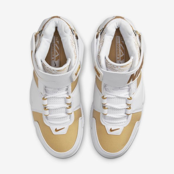 Nike Lebron 2 Metallic Gold and White