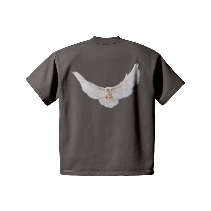 Yeezy Gap Engineered By Balenciaga Printed Cotton-Blend Jersey T-Shirt Grey
