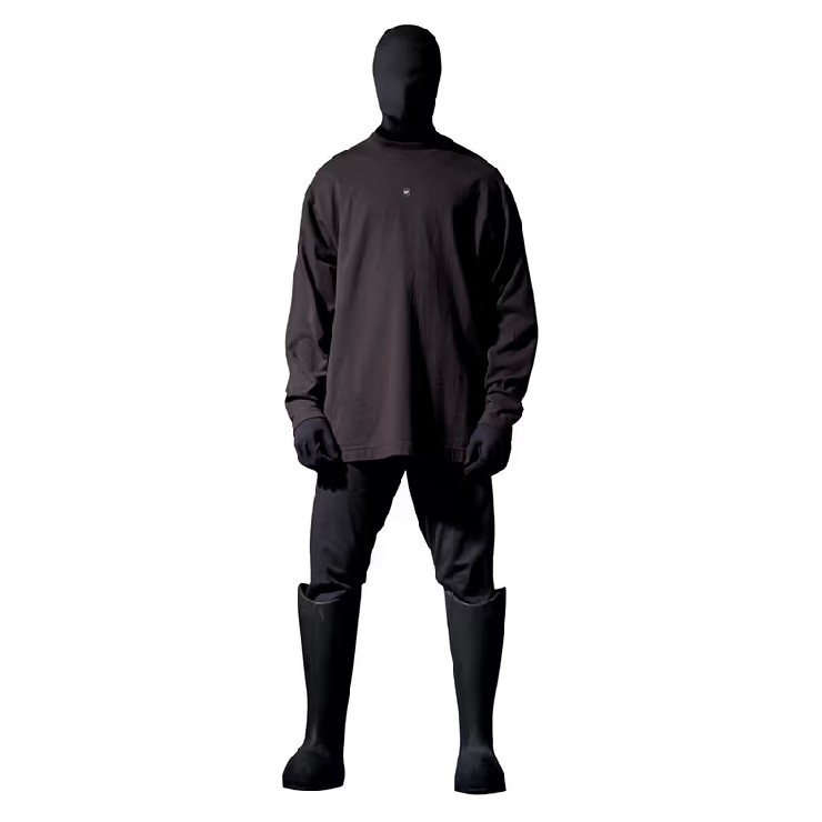 Yeezy Gap Engineered By Balenciaga Oversized Cotton-Jersey T-Shirt Black