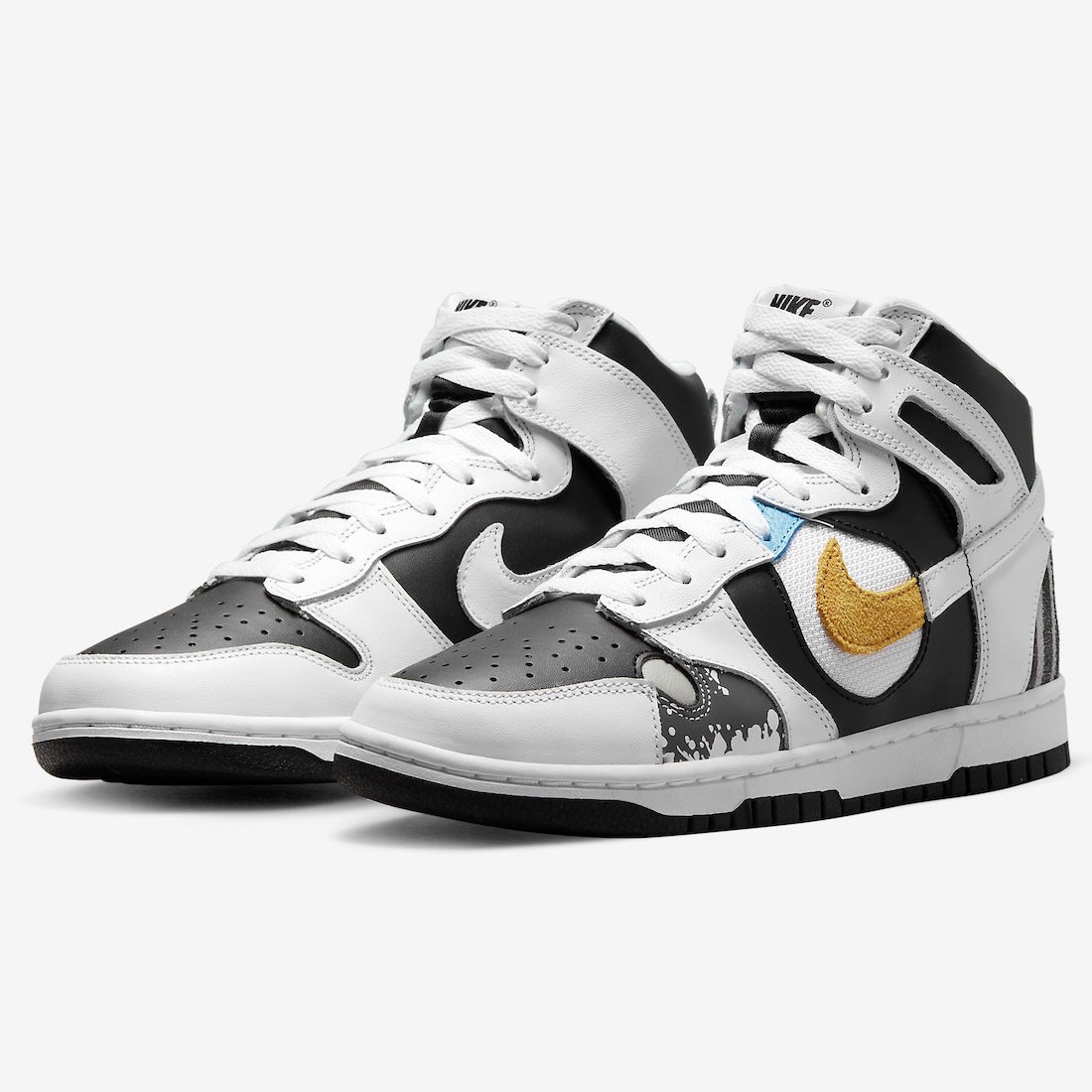 Nike Dunk High White and Black WMNS